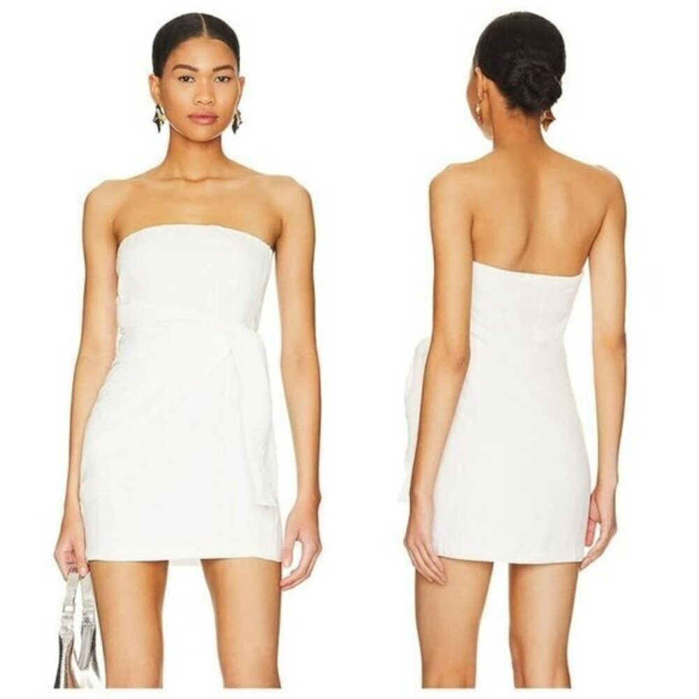 Superdown Andria Strapless Mini Dress - White